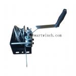 31:1 Quality Black Spraying Worm Gear Winch With Cable, Mini Hand Winch Worm