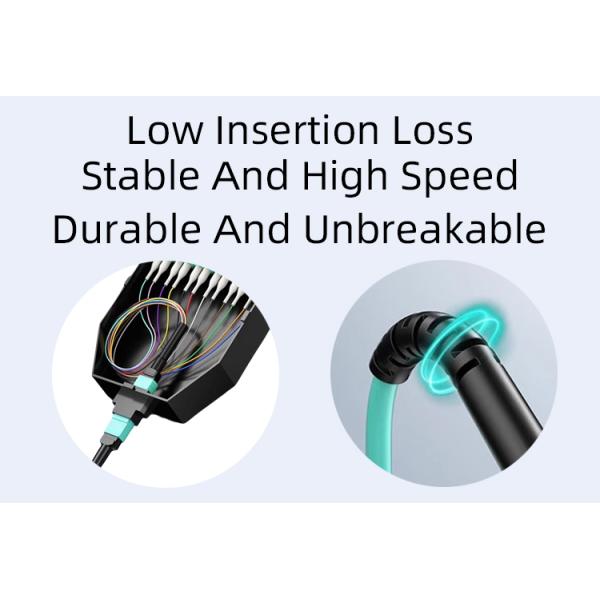 MPO OM3 OM4 PVC LSZH fiber optic patch cord