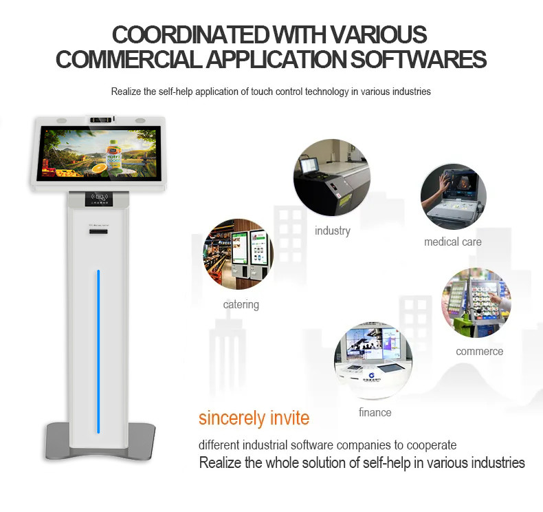 Interactive 4gram Android Pcself-Service Kiosk Multifunction Self Service Terminal