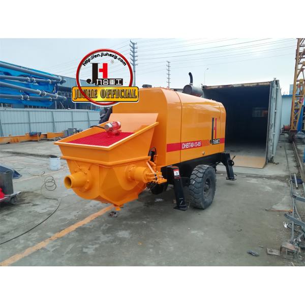 JIUHE DHbts 40m3/H Small Diesel Concrete Pump For Building Construction