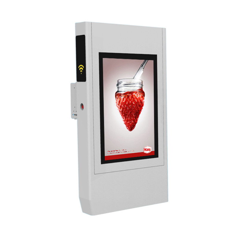 Customized outdoor LCD display portrait advertising equipment with USB port mobile charging waterproof touch screen