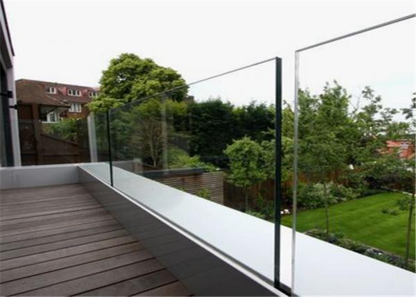 Buy Outdoor Glass Panel Railings Frameless U Channel Glass Balustrade For Balcony Railing at wholesale prices