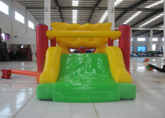 Inflatable Spongebob Moonwalk Toddler Jump House , Bounce House Party 4 X 6 X 3.5m
