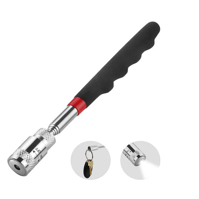 Bendable Car Mechanic Tools , 20cm Claw Pick Up Tool With Plastic Handle