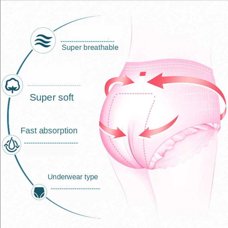Customized Colors and Disposable Sanitary Napkin Pads for Women Breathable Design