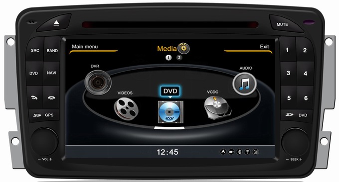 Ouchuangbo S100 DVD GPS navigaiton radio headunit Mercedes Benz W203 2000-2004 BT WIFI USB