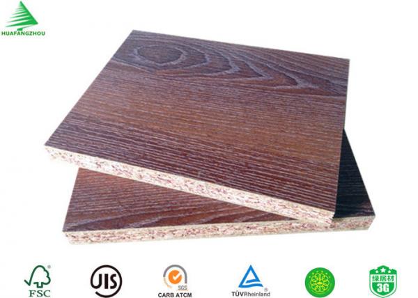 Buy Good quality formaldehyde free 4'X8' embossed finished teak MFC board 18mm at wholesale prices