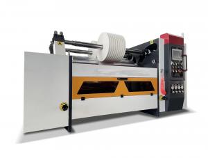 China 600-1200mm Surface Curl Slitting Machine 7 Inch Touch Screen Special Paper Kraft Paper Slitting Machine on sale