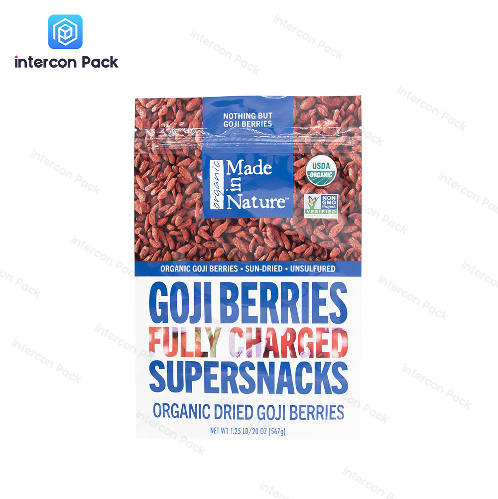 Heat Seal Paper Plastic Composite Bag Customized Size Recyclable Ecofriendly