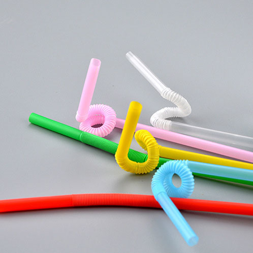 Plastic PP Flexible straw drinking Straws for milk juce drinking straw