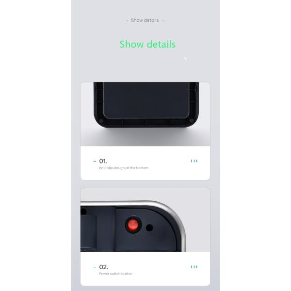 50l Trash Touchless Dustbin Automatic Sensor Trash Bin Self Sealing Bin Smart Trash Bin