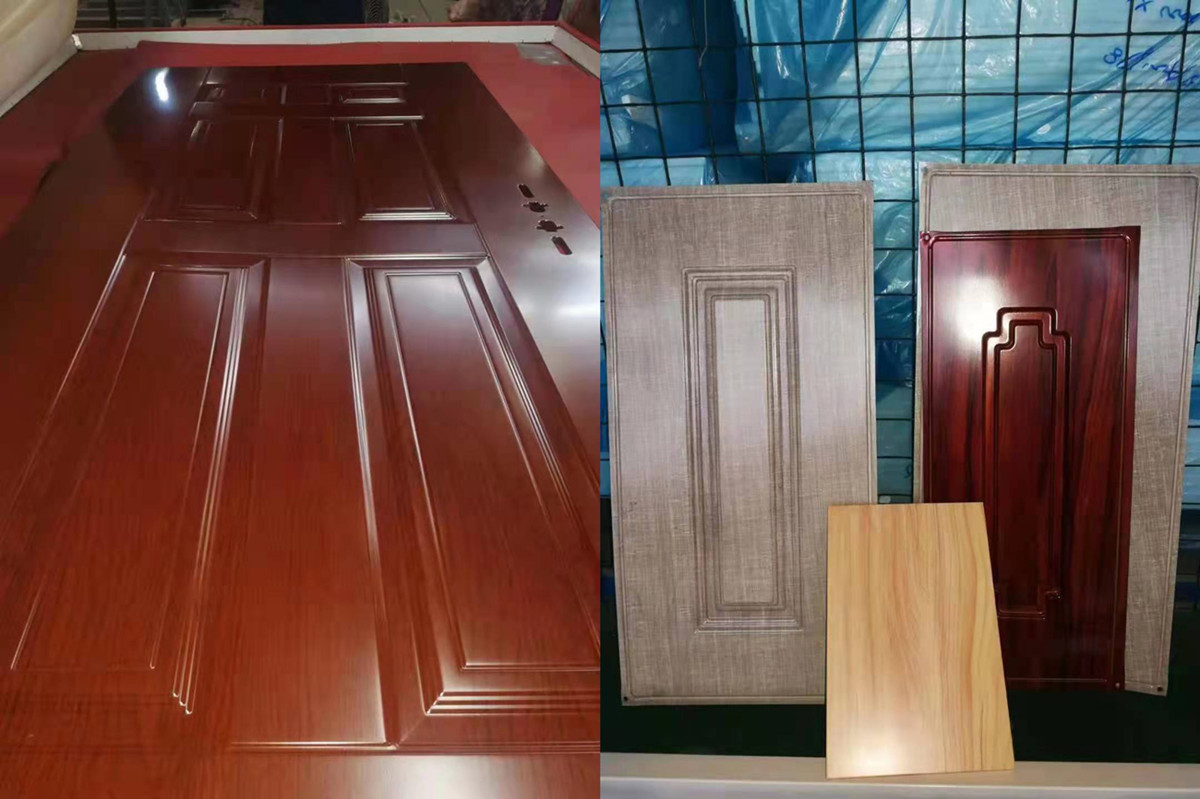 Electricity Heat Wood Grain Vacuum Transfer Printing Equipment For Metal Door