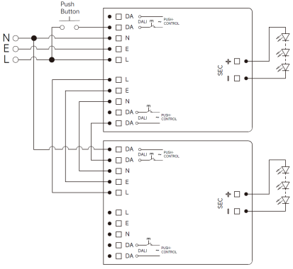 Easy-use series 50W NFC programmable DALI2 dimmable led driver from 700mA to 1400mA