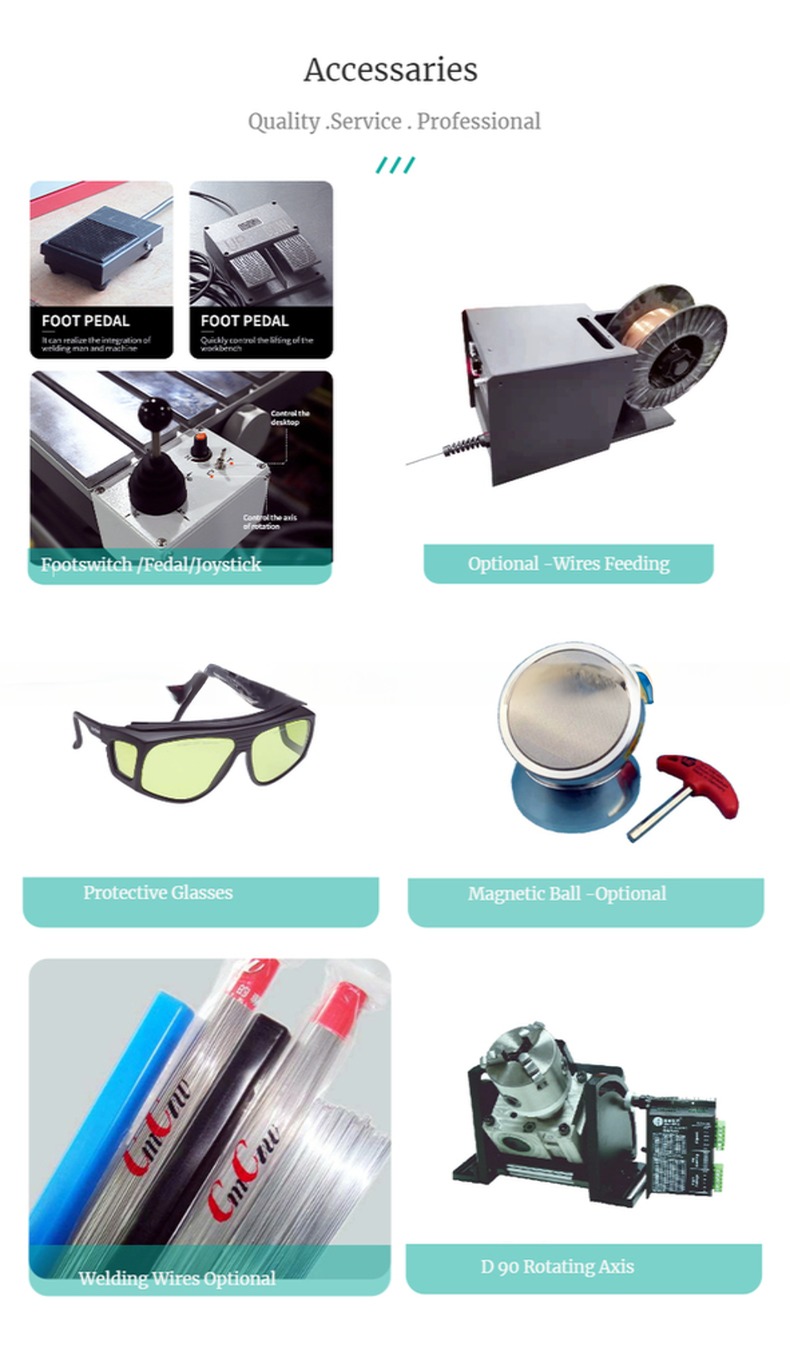 Metal Mold Repair Laser Welding Machine with Crane Arm 1000w-3000w