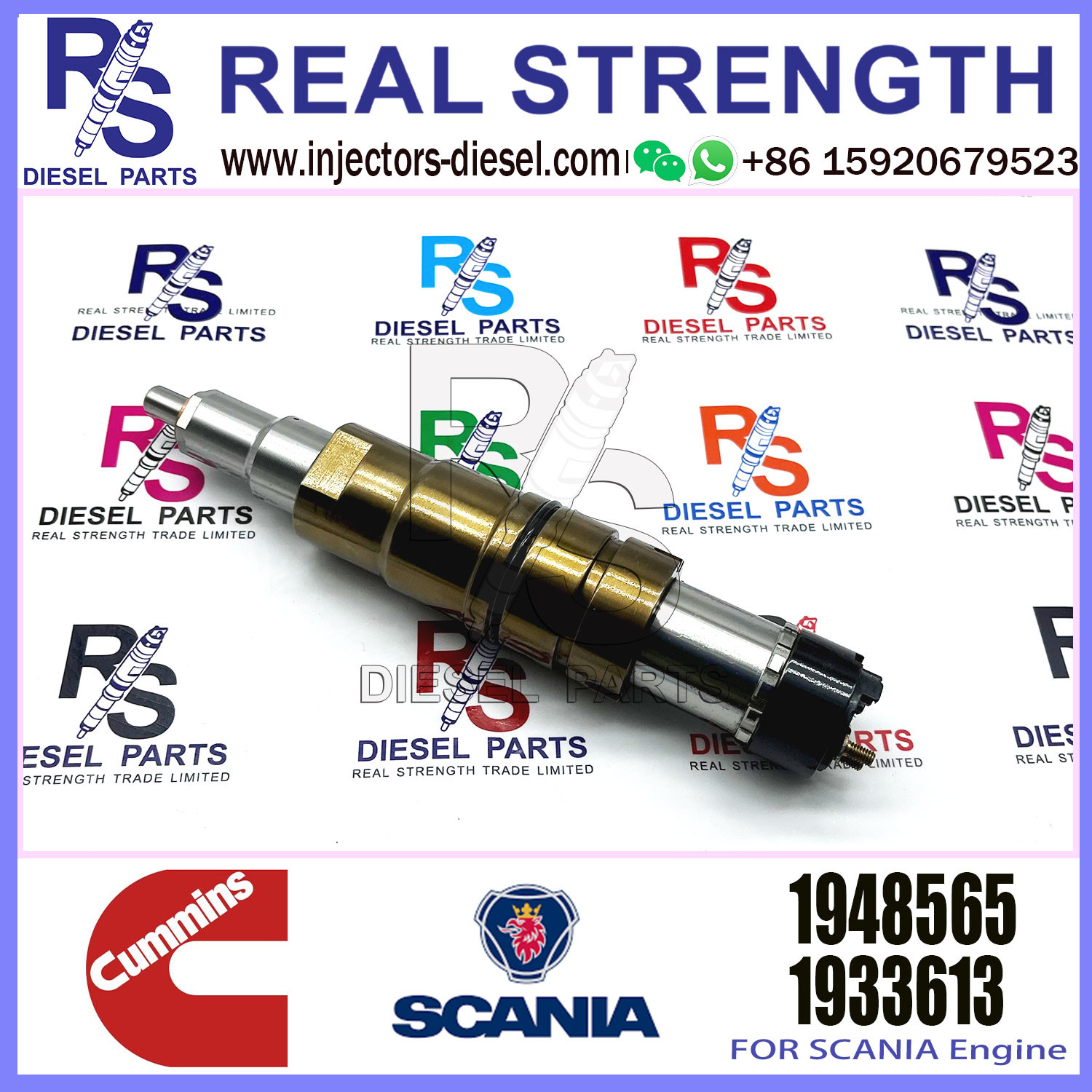 Scania Fuel Injector 2488244 2029622 1948565 2030519 2086663 2419679 2086663 2057401 1948565 for Cummins