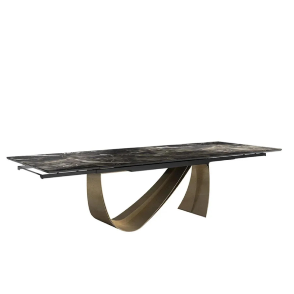 New Design Dining Room Table Modern Luxury Extendable Marble Dining Table Sintered Stone For Dining Room