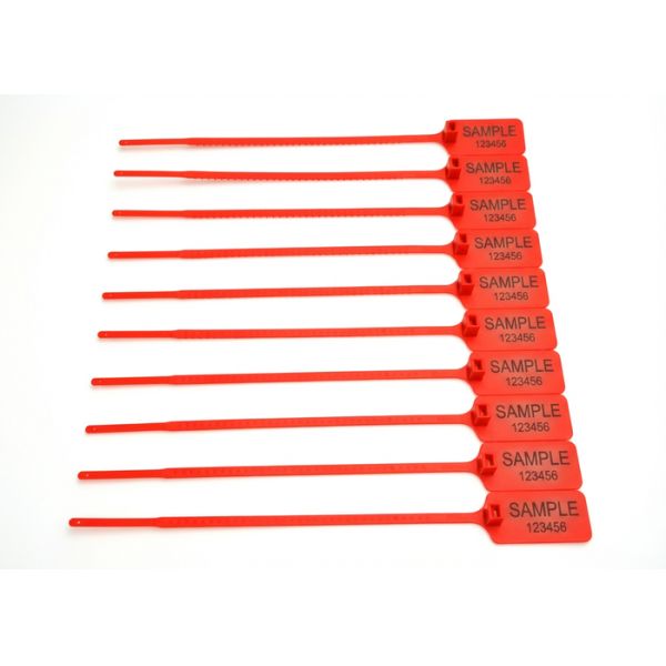 300mm Length Plastic Security Seals With 340 N Tensile Strength And Pull Tight Sealing