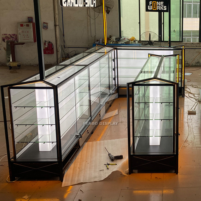 ODM Mall Mobile Phone Display Showcase Modern Cell Phone Kiosk