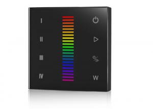 Quality RGB / RGBW DMX LED Wall Controller , 2.4G RF Wireless Remote Led Controller for sale