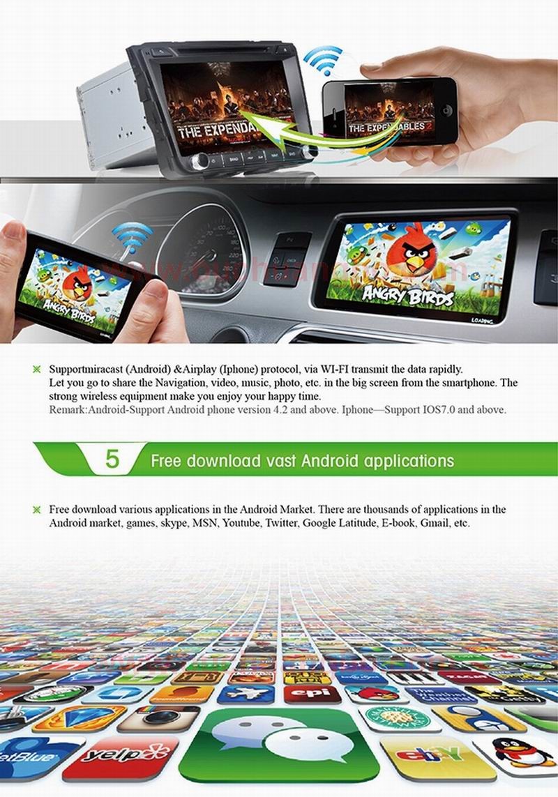 ouchuangbo car radio sat nav s160 android 4.4 system for Kia Ceed 2013 with 1024*600 3g wifi iPod stereo