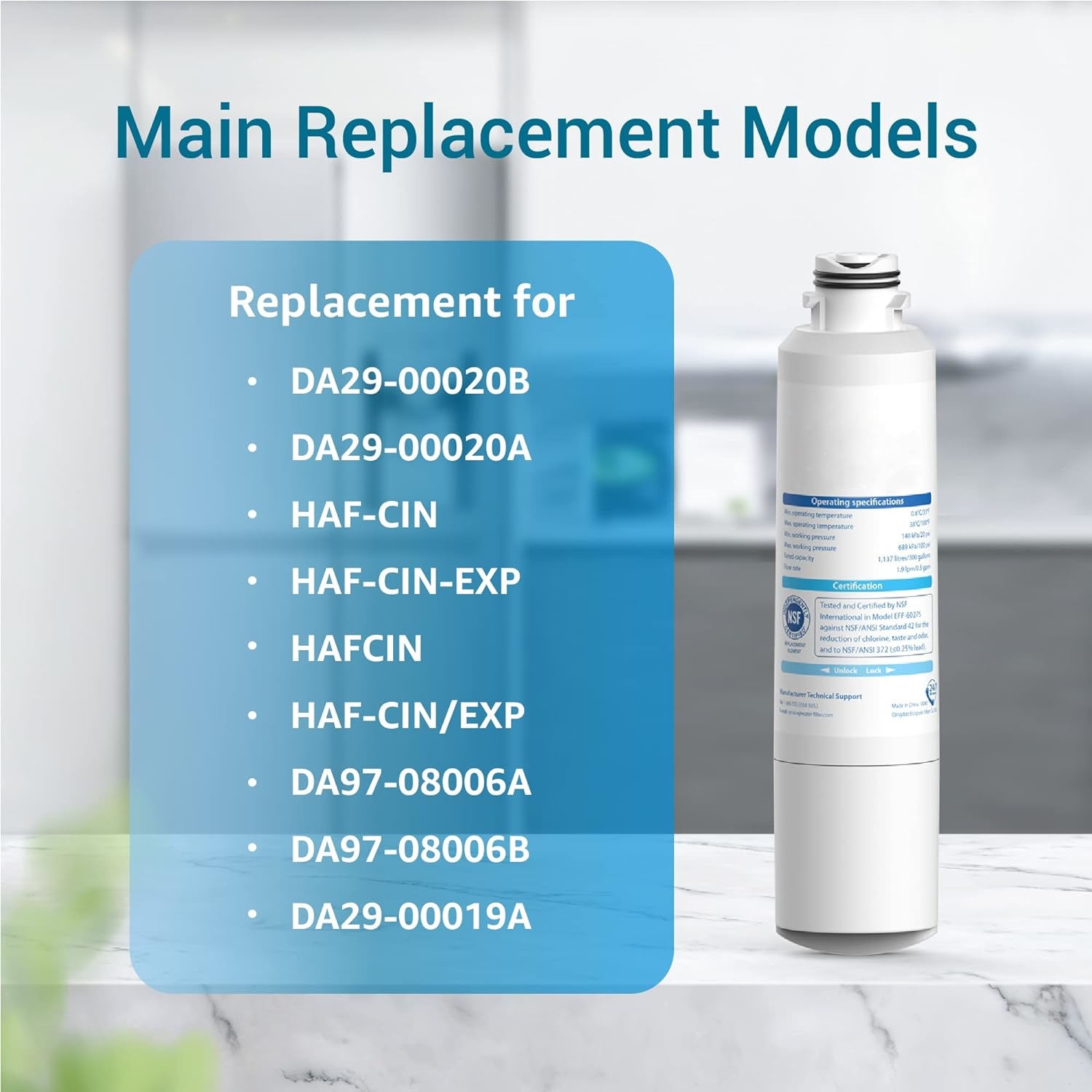 Refrigerator Water Filter Replacement DA29-00020B for Samsung DA29-00020A B HAF-CIN EXP