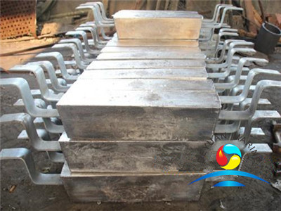 Rectangle Type Zinc Anodefor Sea Water Cooling System Marine Outfitting Equipment