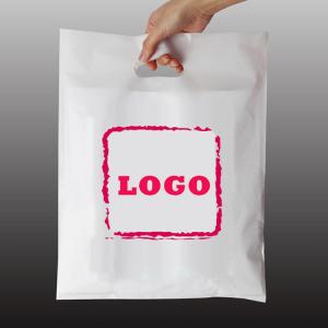 Quality OEM LDPE HDPE Poly Plastic Bag For Clothes Handle Shopping Bags for sale