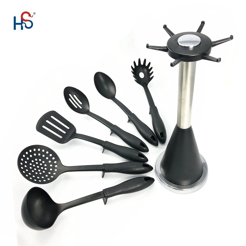 Cookking Nylon Plastic Colorful Kitchen Utensils Set for Home Kitchen Appliances
