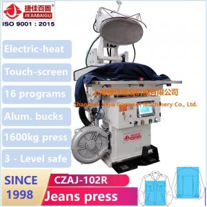 China Jeans Jacket Steam Pressing Machine Touch Screen Plc Ironing Equipment on sale