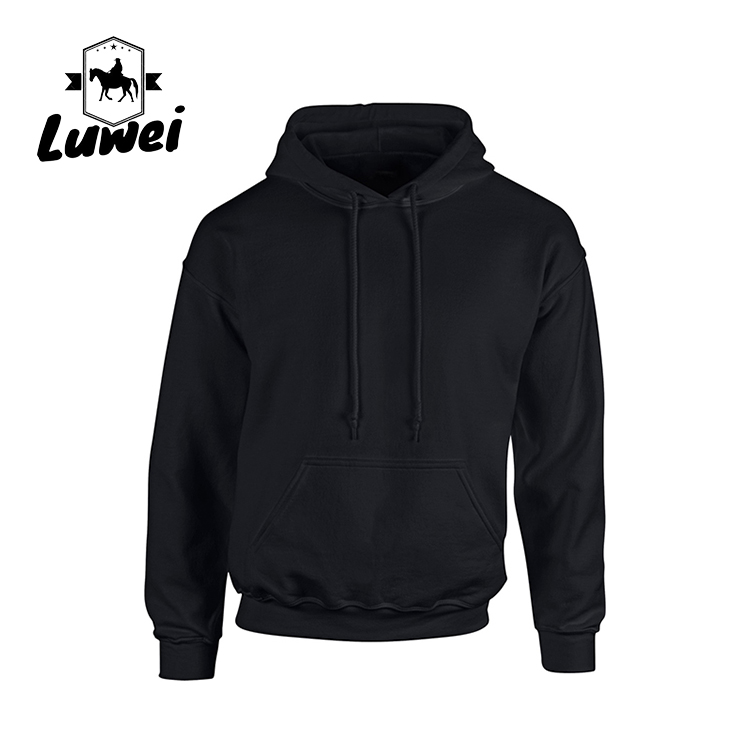 Warm Cotton Crew Neck 280g Custom 50% Cotton Drawstring Sweatshirt Men Felpa Bluza Plus Size Pullover Hoodies