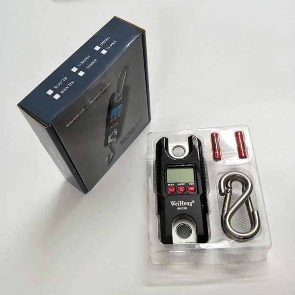 Mini Digital Crane Scale 300 KG Industrial Hook Weighing Scale with LCD/LED Display 10G Accuracy ABS Material OEM Customizable