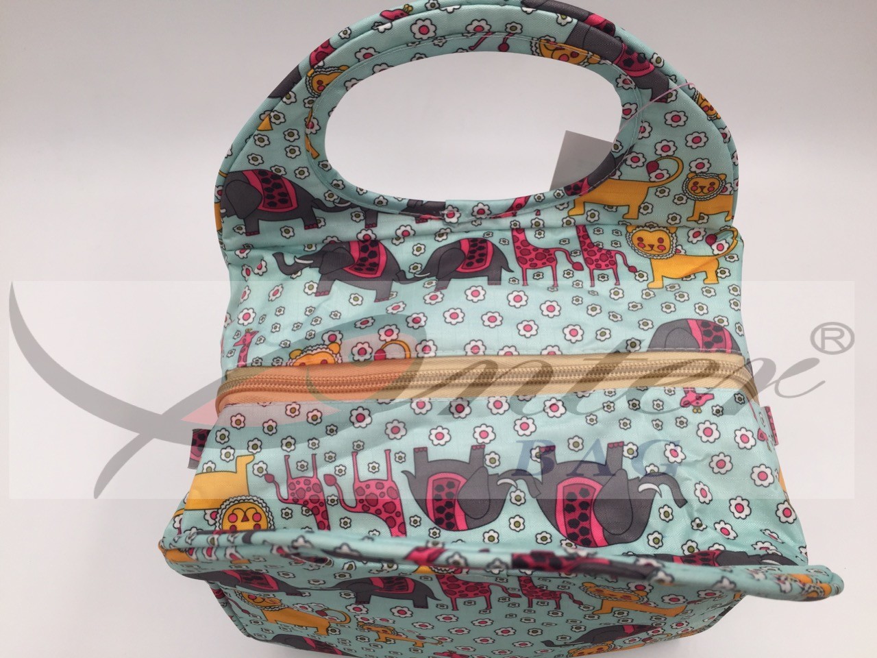 Portable Travel Cooler Bag With Zipper Environmental Protection Material