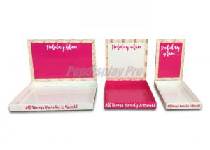 China Walmart Paper PDQ Tray Display Stylish For  Holiday Glam Cosmetics on sale