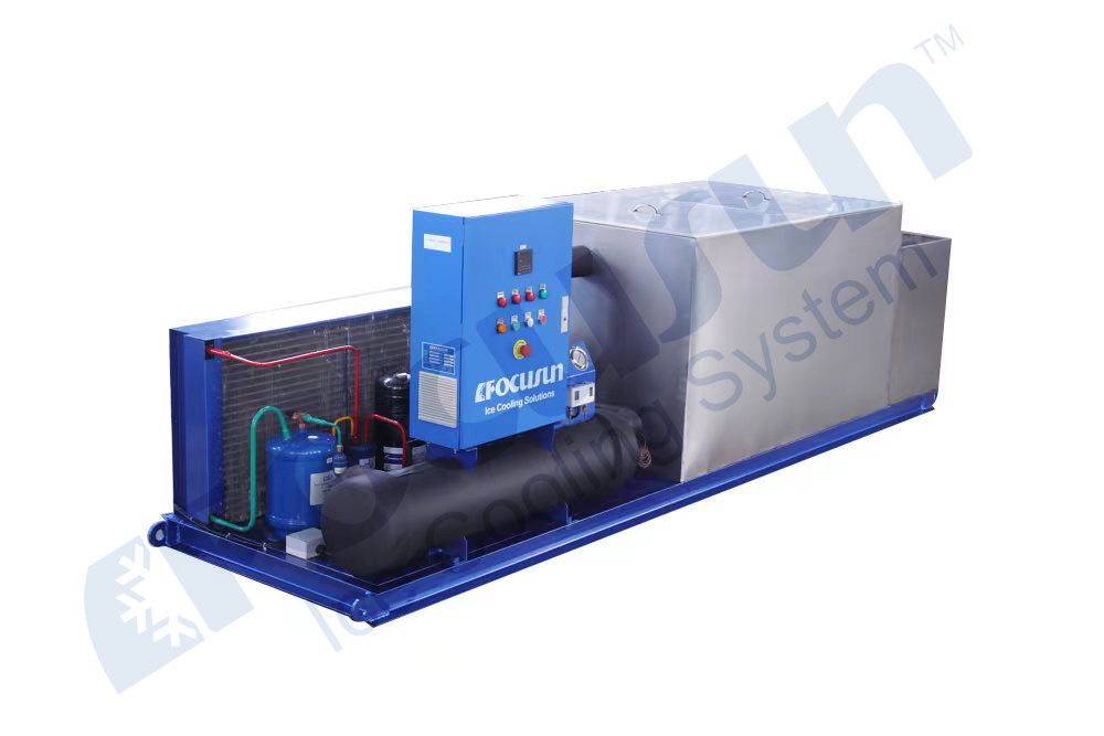 Video Outgoing-Inspection 1 Ton Stainless Steel Block Ice Making Machine with 6kw Power