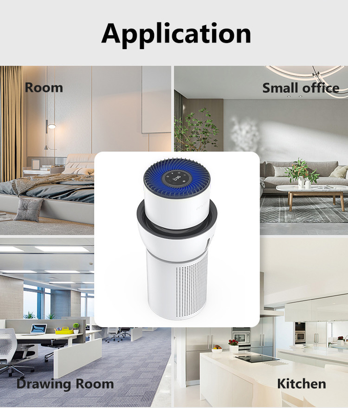 Portable Home 2 In 1 Hepa 13 Air Purifier Humidifier Machine 230M3/H