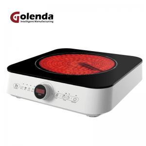 China High Efficiency Portable Single Ceramic Hob , Portable Infrared Cooktop 1950W on sale