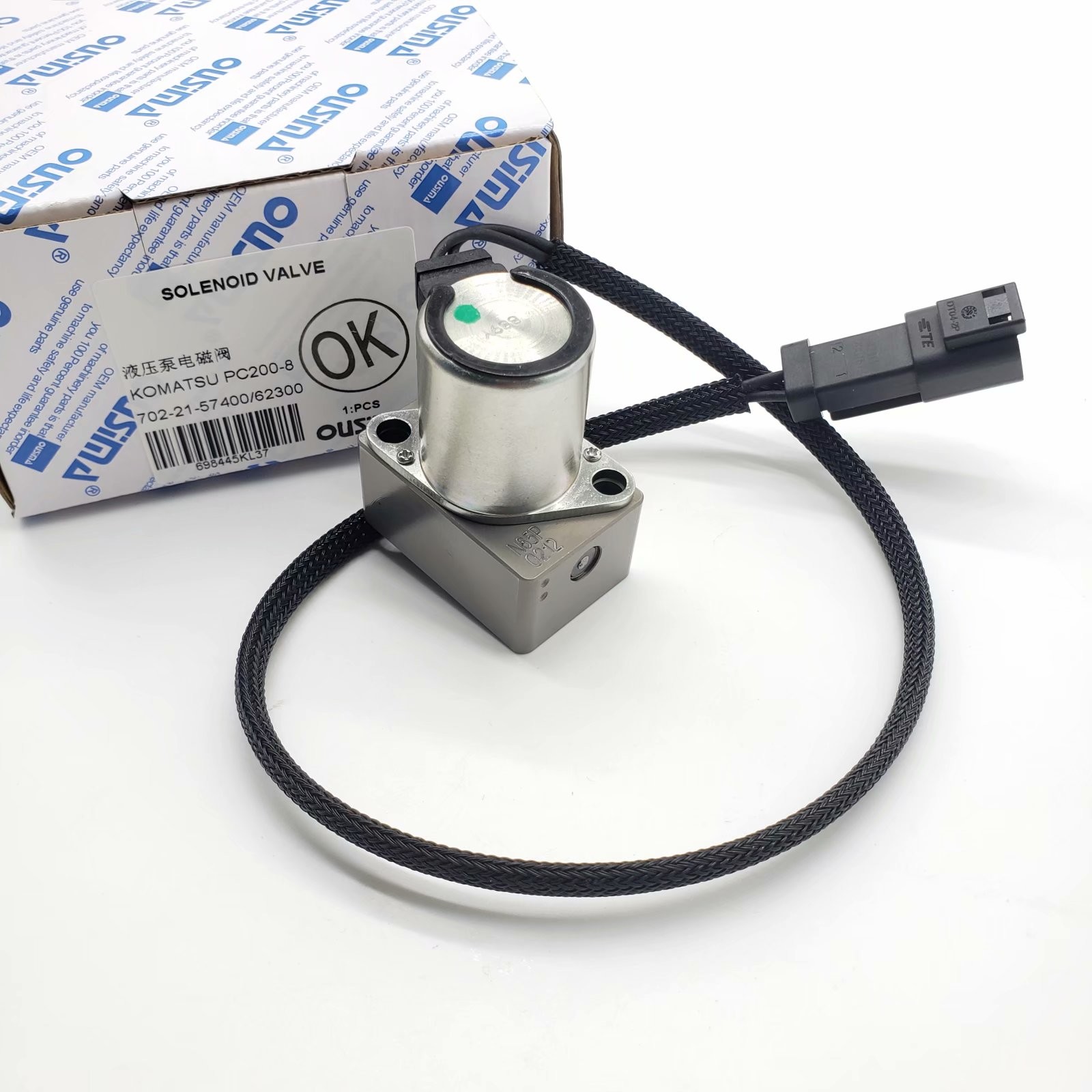 OUSIMA Diesel Engine Spare Parts Excavator 702-21-57400 62300 Solenoid Valve For Komatsu PC200-8