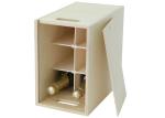 Large Unfinished Wooden Crate Gift Box , Customized Handmade 6 Bottle Wooden