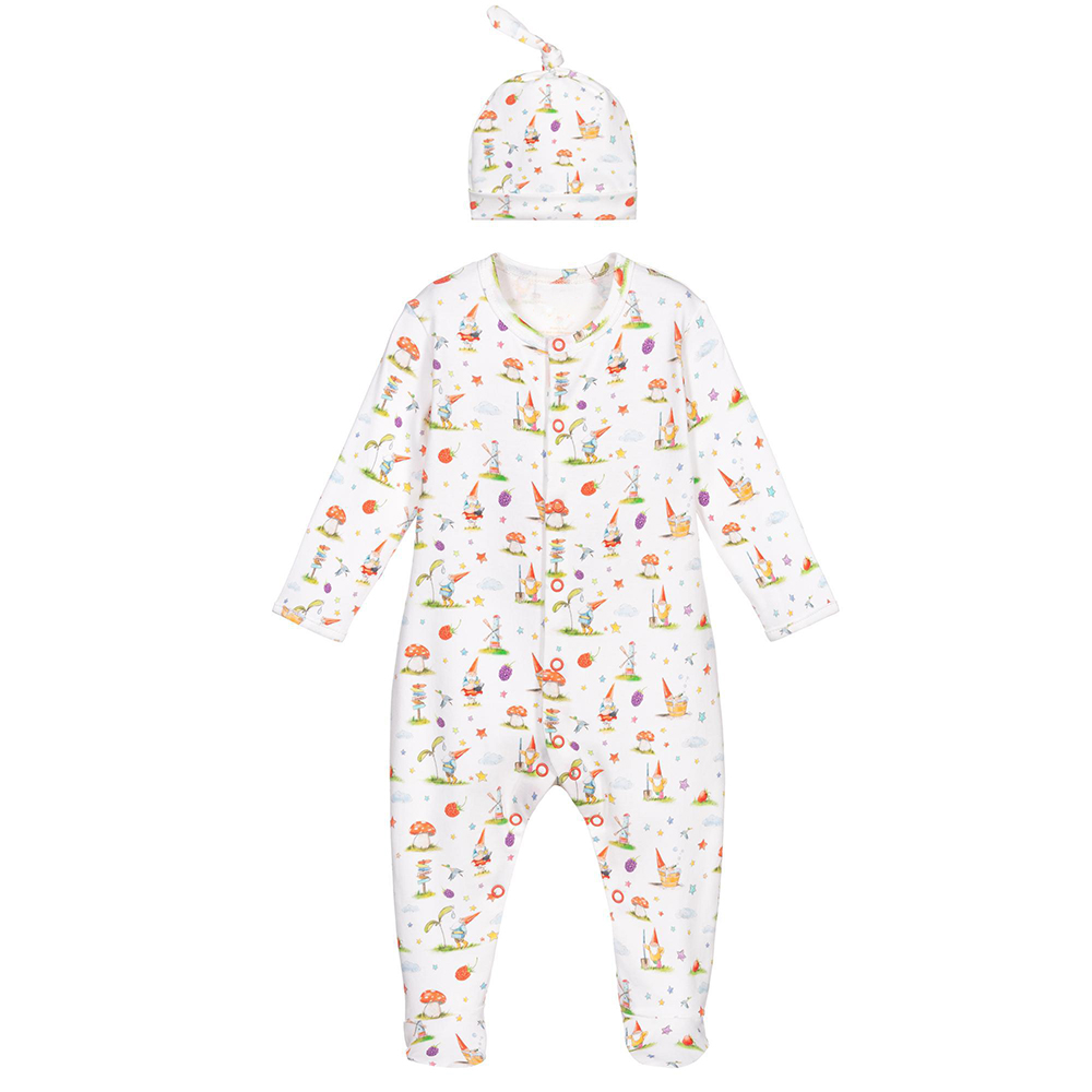 Newborn Jumpsuit Plain Autumn Long Sleeve Infant Clothing Bodysuit Cotton Baby Romper With Hat