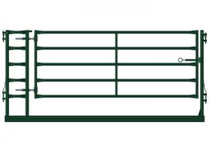 China Green Portable Livestock Fence Panels , Sheep / Goat Corral Panel With Gate on sale