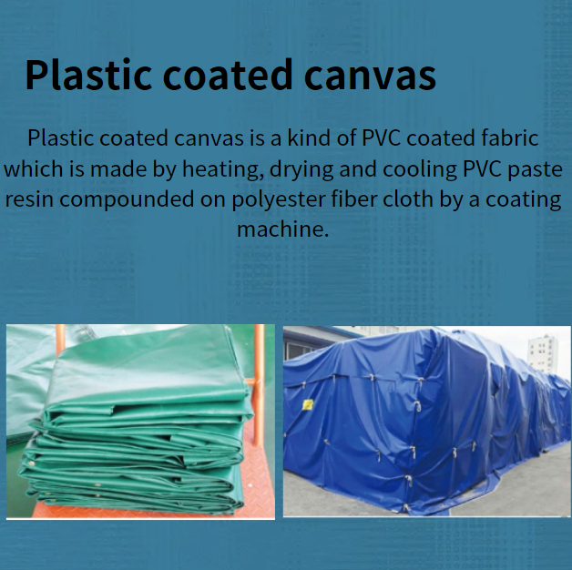 15m x 6m Plastic Sheet PVC Coated Tarpaulin Canvas Fabric for Municipal Projects