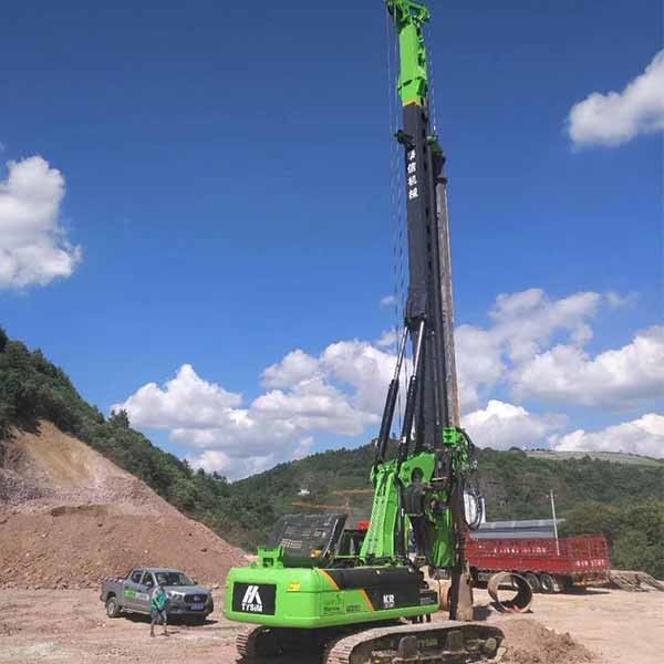 Max Drilling Depth 68m Pile Driving Equipment , Borehole Drilling Machine 5~26 Rpm Rotation Speed KR220C