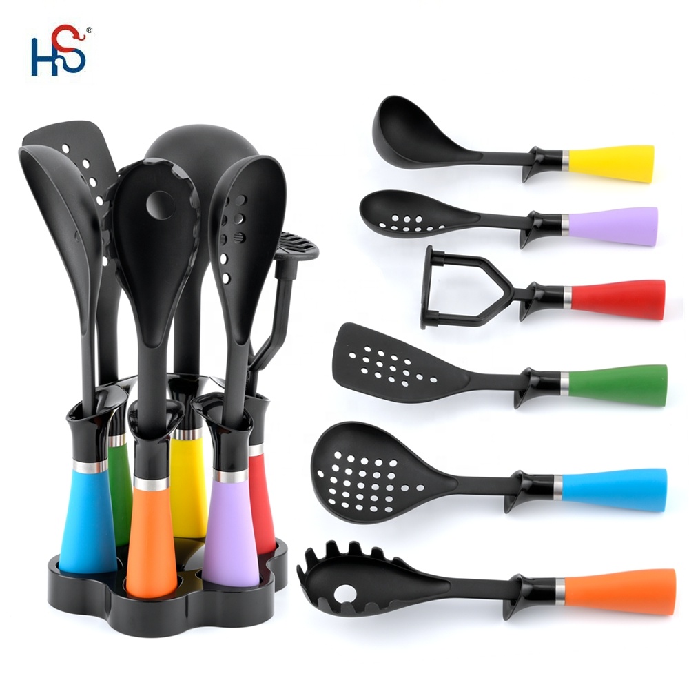 Home Kitchen Nylon Kitchen Tool Set Non-stick Cookware Set with ISO9001 Attestation
