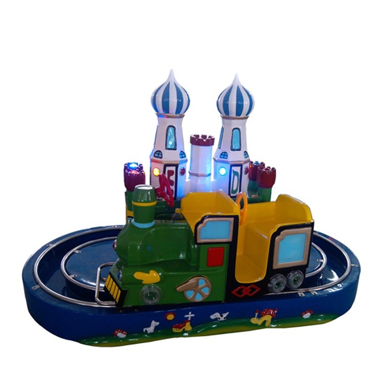 Coin Operated Kiddie Ride Machines Szf Intercity Train Rail FRP + Metal Material