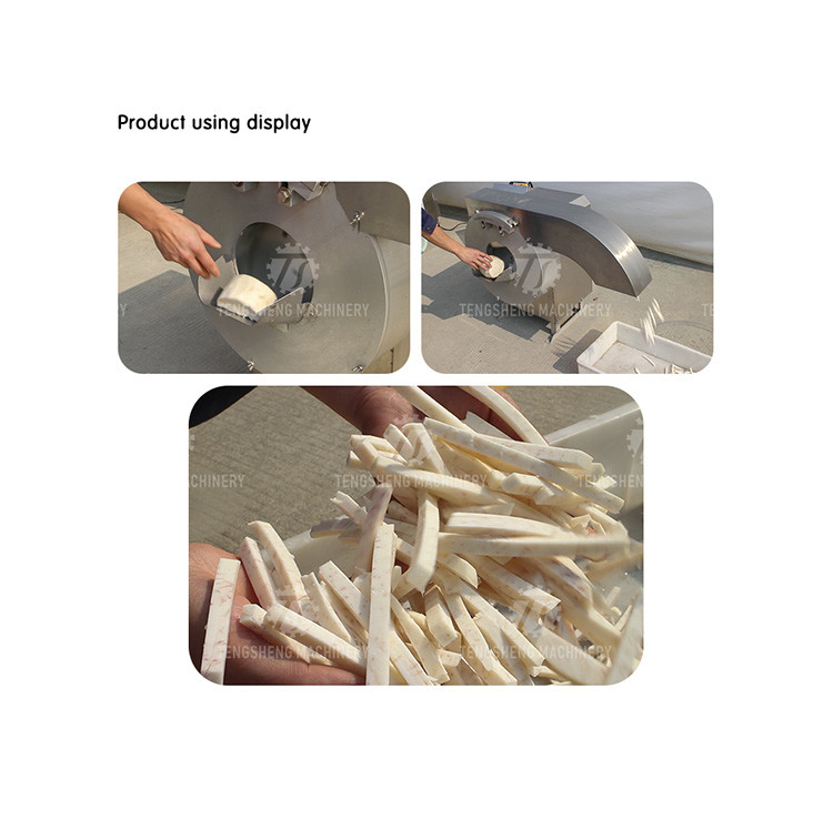 Commercial French Fries Vegetable Processing Machine Potato Cutter