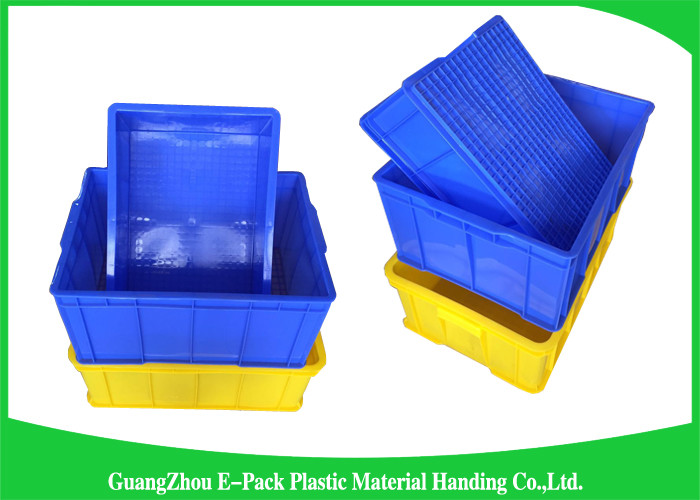 Top Plastic Solid Stacking Storage Bins , Agriculture Large Plastic Storage Boxes