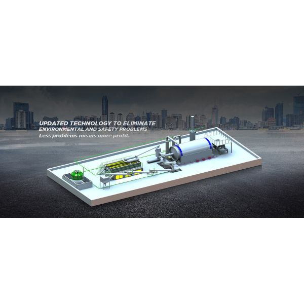 Waste Tableware Plastic to Fuel Pyrolysis Oil Machine with 1T-15Tons/Batch Capacity