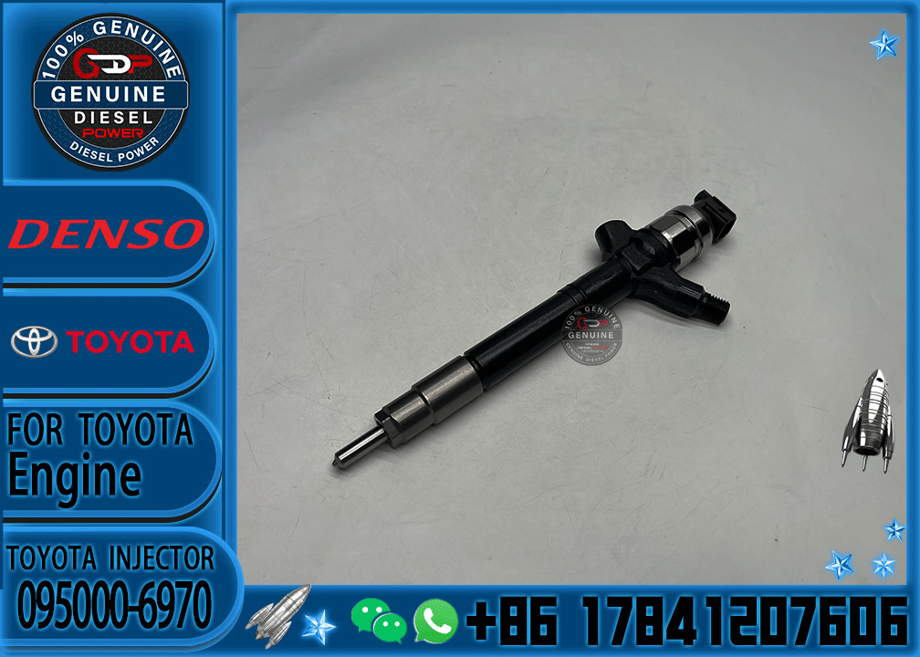 High Performance Fuel Injector 095000-6970 Common Rail Injector 23670-51040 For TOYOTA