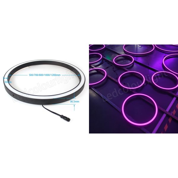 Stage Lighting 700mm Artnet DMX RGB RGBW LED Video Programmable Pixel Ring Light