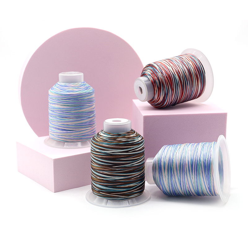 100g Multi-Colors Variegated Embroidery Thread 1000 Meters for Hand Knitting Projects